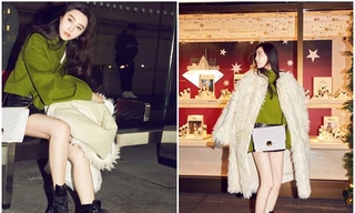 Phạm Băng Băng xinh đẹp dạo phố đêm Giáng sinh
