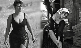 Người đẹp ngoại cỡ Ashley Graham hóa thành nữ thần đồng quê gợi tình