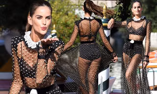 Mỹ nhân xứ Samba Izabel Goulart quá đẹp với đầm voan xuyên thấu