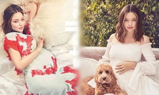 Thiên thần nội y Miranda Kerr xinh đẹp rạng ngời với bụng bầu lớn