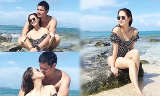 Khoảnh khắc ngọt ngào ở biển của vợ chồng mỹ nhân đẹp nhất Philippines