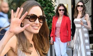 Angelina Jolie quá xinh đẹp quyến rũ trên đường phố Paris