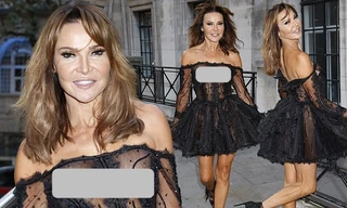 Mỹ nhân truyền hình Anh 50 tuổi vẫn mặc xuyên thấu táo bạo