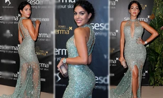 Bạn gái Ronaldo diện đầm bó sát tôn đường cong 'gây mê'