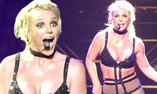 Britney Spears táo bạo mặc đồ như nội y trình diễn nóng bỏng 