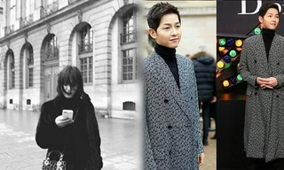 Vợ chồng Song Hye Kyo đến Pháp xem thời trang