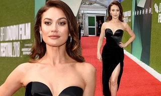 ‘Bond girl’ Olga Kurylenko dáng siêu mẫu với đầm xẻ cao 