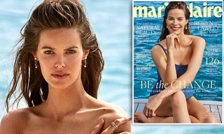 Nàng mẫu béo Robyn Lawley khỏa thân trước biển