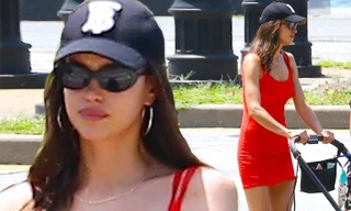 Irina Shayk váy ngắn dáng thon nổi bật trên phố