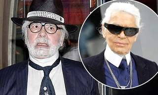 ‘Ông hoàng tóc bạc’ Karl Lagerfeld gây sốc với diện mạo không nhận ra