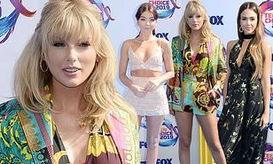 Taylor Swift chân dài gợi cảm đẹp lấn át 'thiên thần bóng tối' Jessica Alba