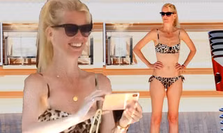 Siêu mẫu huyền thoại Claudia Schiffer U50 trẻ đẹp thon thả bất ngờ