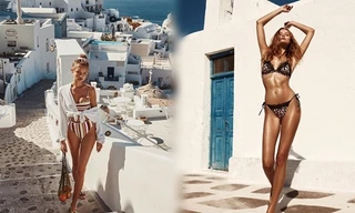 ‘Chân dài’ Ba Lan diện bikini bốc lửa ở hòn đảo thiên đường Santorini