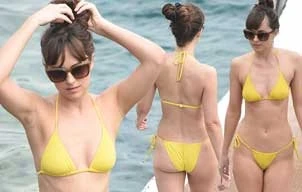 Người đẹp ’50 sắc thái’ táo bạo diện bikini tắm biển