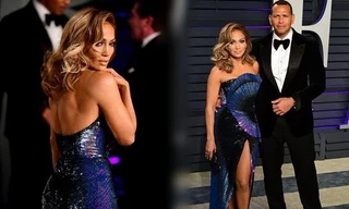 Jennifer Lopez diện đầm xẻ cao quyến rũ bên tình trẻ tại tiệc Oscar