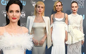 Angelina Jolie trẻ trung rạng rỡ, đẹp nhất dàn mỹ nhân đầm trắng