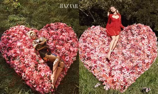 Miley Cyrus nữ tính đầy quyến rũ trên thảm hoa trái tim