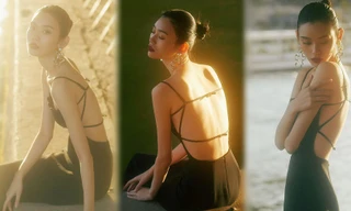 Siêu mẫu Victoria’s Secret gốc Hoa lưng trần quyến rũ ở Paris