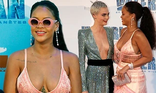 Rihanna và Cara Delevingne đọ sắc vóc táo bạo
