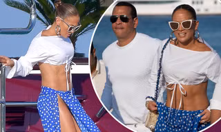 Jennifer Lopez eo thon, nóng bỏng với váy xẻ cao hết cỡ