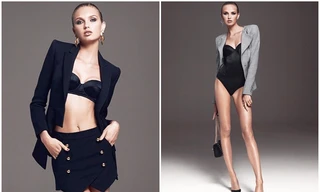 Thiên thần nội y cao 1m80 khoe dáng thon, chân dài hút mắt