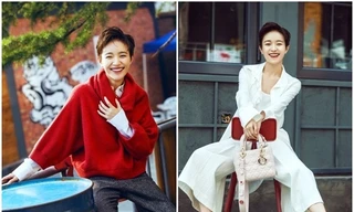 ‘Bạn gái Vương Lịch Xuyên’ đẹp rạng rỡ dưới nắng thu