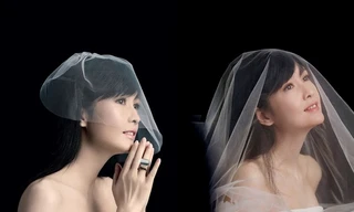 Châu Huệ Mẫn 50 tuổi vẫn tự tin diện váy cô dâu