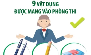 Thi tốt nghiệp THPT năm 2024: 9 vật dụng được mang vào phòng thi