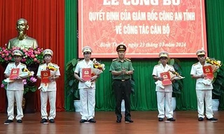 Bản tin 8H: Công an tỉnh Bình Thuận bổ nhiệm 5 lãnh đạo chủ chốt