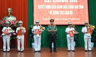 Bản tin 8H: Công an tỉnh Bình Thuận bổ nhiệm 5 lãnh đạo chủ chốt