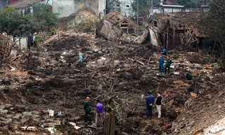 Hiện trường vụ nổ ở Bắc Ninh