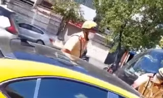 Thông tin mới vụ ô tô tông ngã xe của CSGT rồi bỏ chạy 