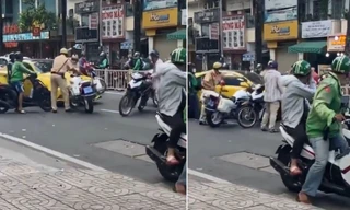 Xác minh clip ô tô tông ngã xe CSGT rồi... bỏ chạy 