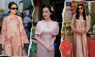 Loạt "nàng dâu hào môn" từ Hà Tăng tới Đỗ Mỹ Linh đều chuộng kiểu áo dài này