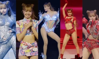 Lisa BLACKPINK tại Coachella 2025: Trang phục thiết kế riêng, cắt xẻ táo bạo