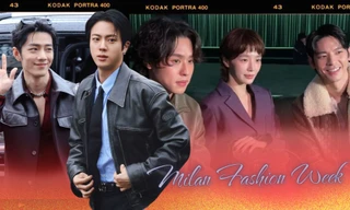 Show Gucci tại Milan Fashion Week: Bộ đôi đại sứ Jin BTS và Tiêu Chiến bảnh bao