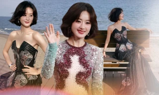 Triệu Lệ Dĩnh gây trầm trồ với kiểu tóc "hack tuổi" trên thảm đỏ Phi Thiên 2024