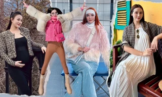 Các "chị đẹp" du Xuân tưng bừng đầu năm: Lan Khuê thời thượng, Lệ Quyên siêu quậy