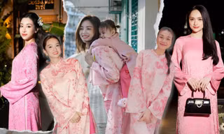 Đại chiến áo dài Tết: Mẫu áo dài được lòng các mỹ nhân Việt, không ngại "đụng hàng"