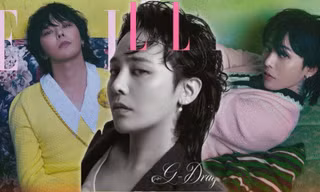 G-Dragon tái xuất ấn tượng trên bìa Elle Hàn sau khi được bổ nhiệm làm Giáo sư