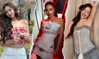 Hoa hậu Kỳ Duyên, Bảo Ngọc chuộng váy 2 dây, áo quây khoe eo thon