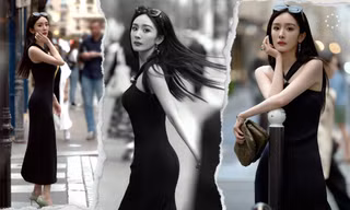 Nhan sắc kiều diễm của Dương Mịch - đại diện toàn cầu của Loewe tại Paris Fashion Week