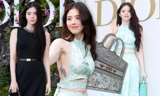 Han So Hee tiết chế trang phục sau khi lộ hình xăm gây tranh cãi tại show Dior