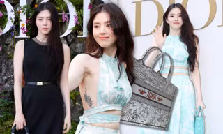 Han So Hee tiết chế trang phục sau khi lộ hình xăm gây tranh cãi tại show Dior