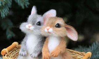 Động vật tí hon làm bằng len