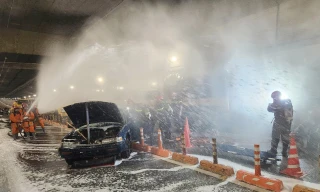 TPHCM diễn tập chữa cháy trong đường hầm sông Sài Gòn do tai nạn liên hoàn 