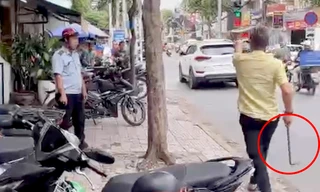 Bắt tạm giam chủ tiệm tóc cầm xà beng đuổi, dọa đánh cán bộ phường