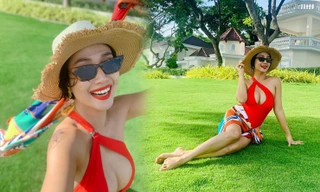 Ốc Thanh Vân khoe vòng 1 táo bạo cùng hình xăm lạ