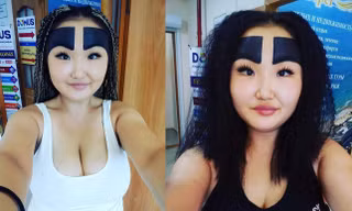Cô gái có cặp lông mày 'siêu khổng lồ' nhất mạng xã hội và gương mặt thật gây bất ngờ