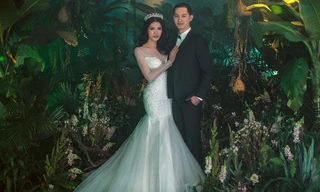 Trang Trần khoe ảnh cưới bên chồng Việt kiều đẹp như tài tử Hàn